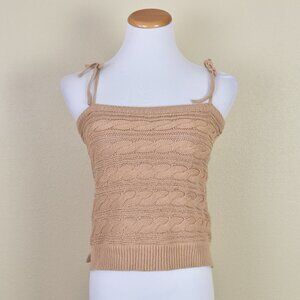 Line & Dot Aubreu Cable Knit Sweater Tank Top XS